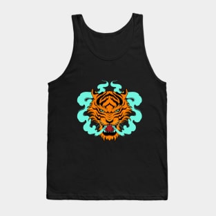 tiger green smoke Tank Top